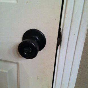 changed door knob