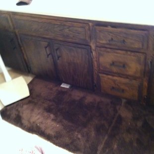 sanded and stained wood darker rich color