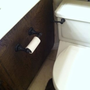 installed new toilet paper holder