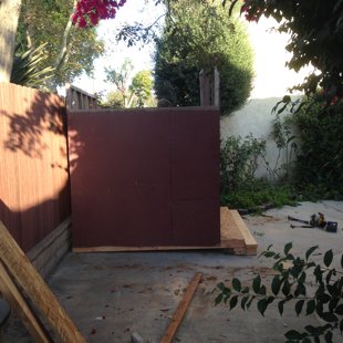 built platform for shed so its level.