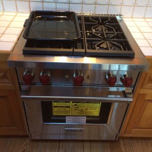 finshed product after tile cuts and cabinet removal