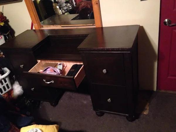 Vanity I built for my fiance from scratch