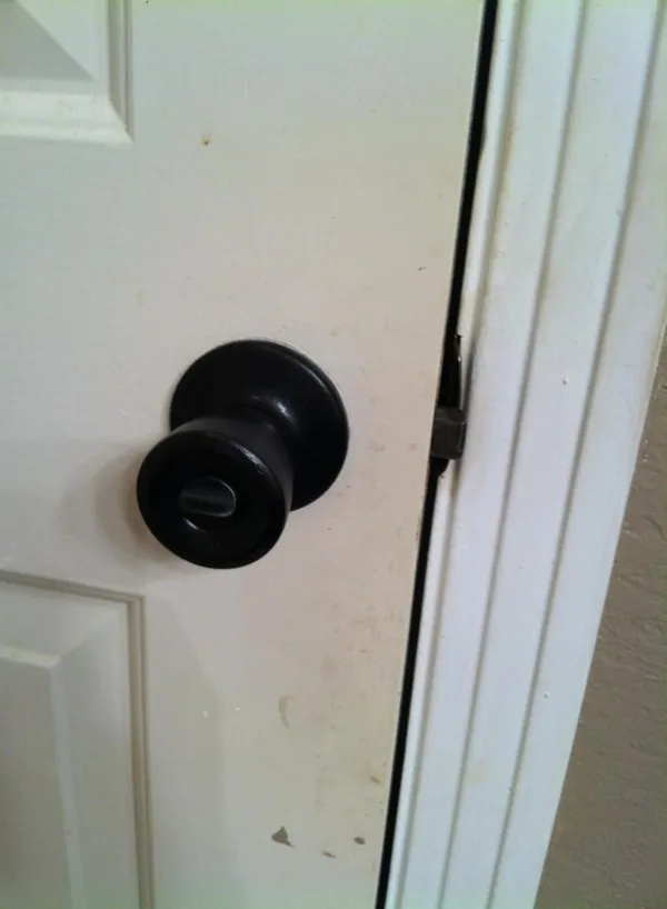 changed door knob