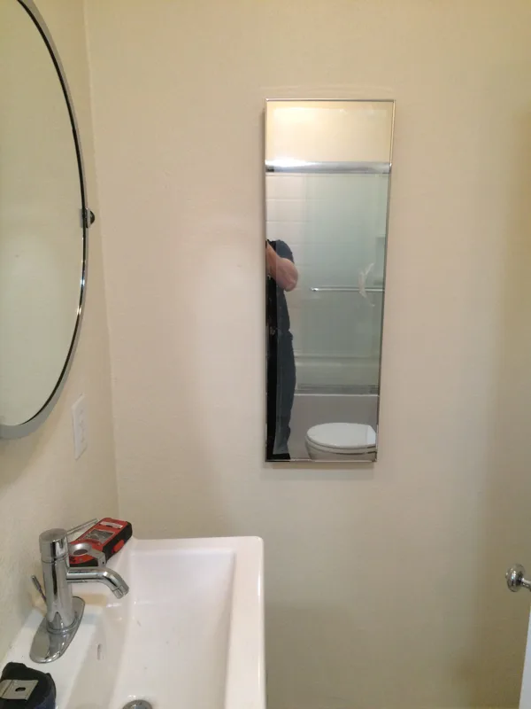 Installed new medicine cabinet