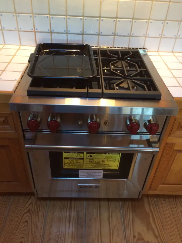 finshed product after tile cuts and cabinet removal