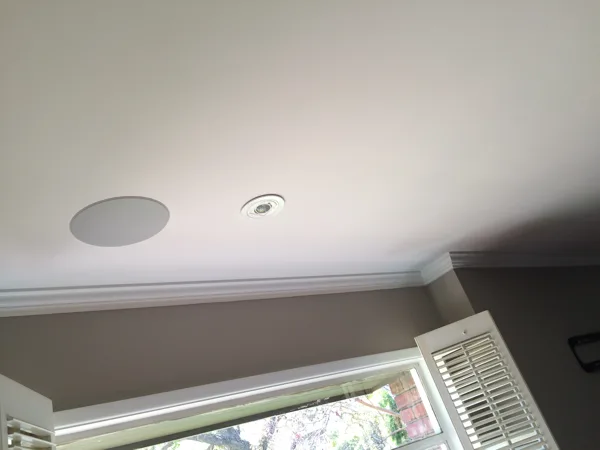 installed surruond sound system